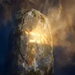 Engraved stone where the word אָנֹכִי stands out thanks to a play of light (a ray of sunlight illuminating it). Atmosphere: Mysterious, warm, and textured. This emphasizes that the word is a “decision deeply rooted in millennia of meaning.” Découvrez la signification d'Anokhí. Plongez dans la nuance hébraïque entre Ani et Anokhí pour comprendre notre vision d'une présence divine authentique.